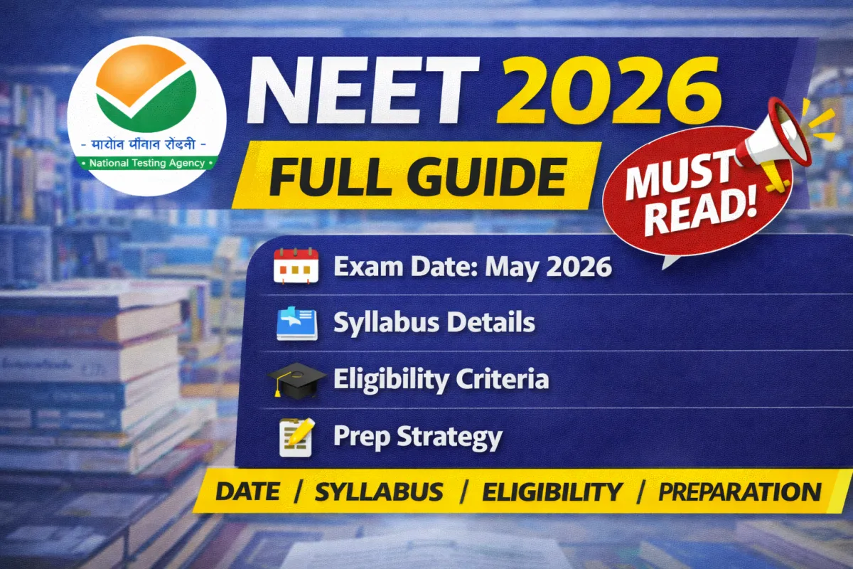 NEET 2026 Full Guide – Exam Date, Syllabus, Eligibility, Preparation Strategy – View Exam Details 2026 | MyGovUpdates