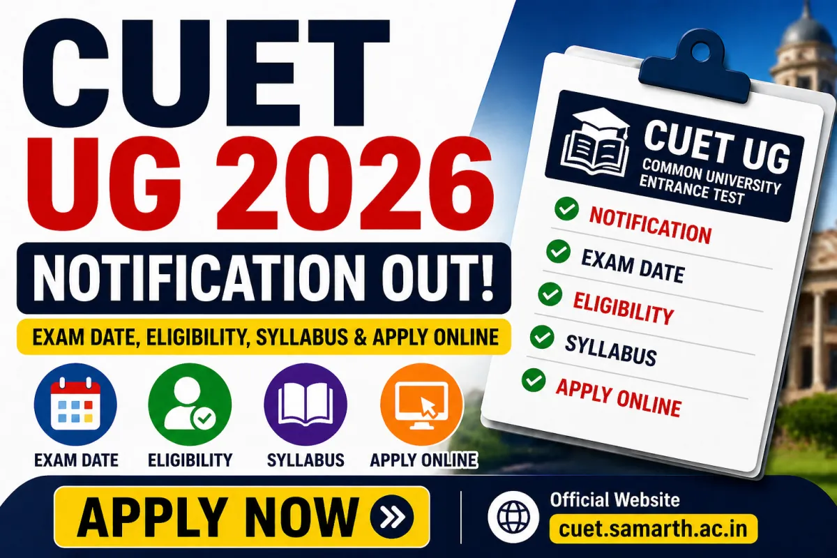CUET UG 2026 Notification, Exam Date, Eligibility, Syllabus & Apply Online – View Exam Details 2026 | MyGovUpdates