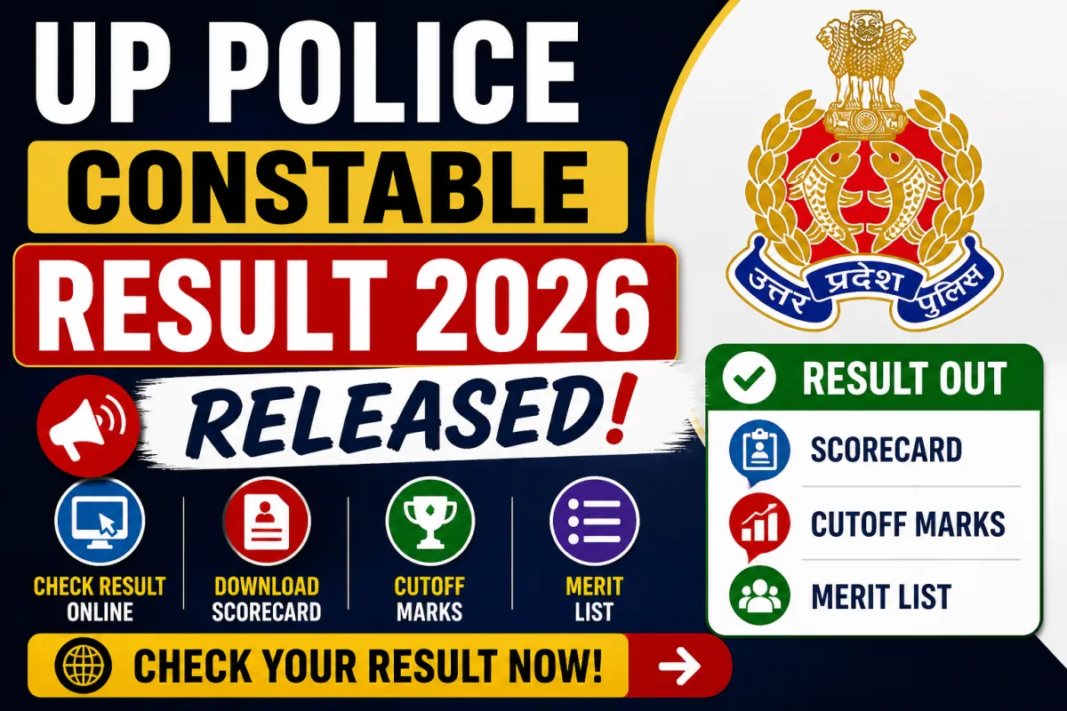 UP Police Constable Result 2026 Released – Check Scorecard, Cutoff & Merit List