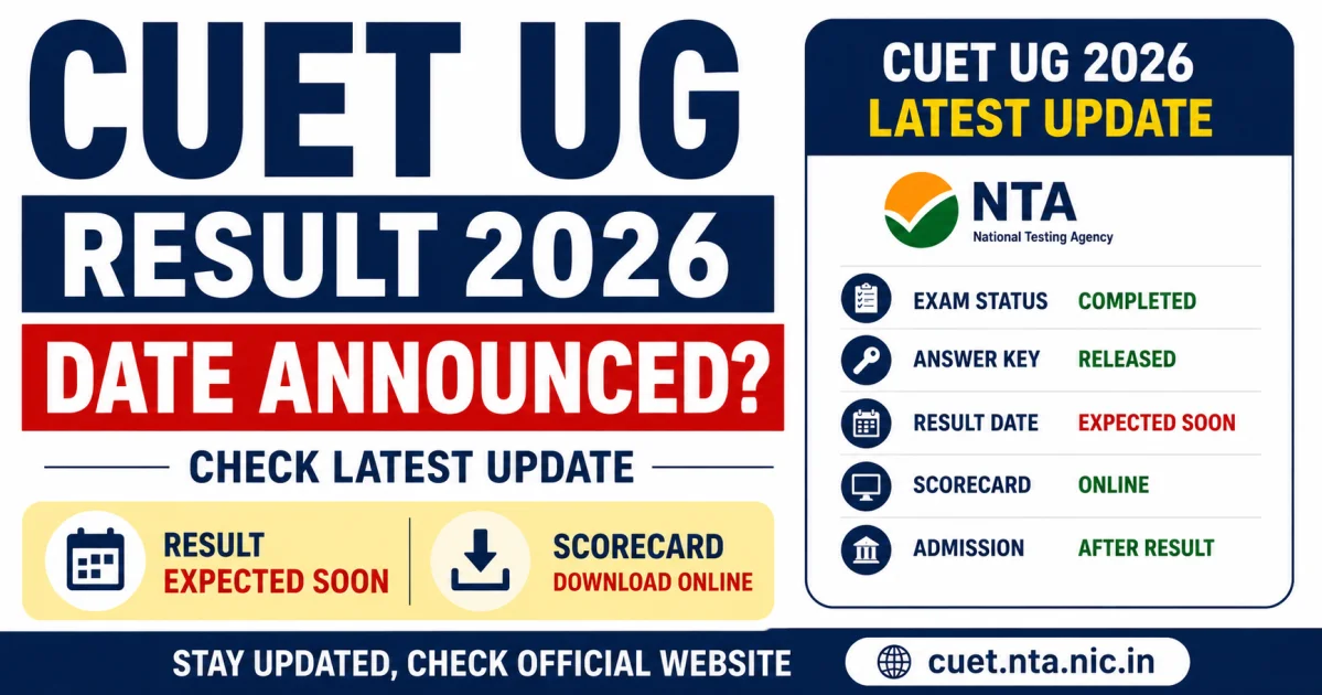 CUET UG Result 2026 Date Announced? Check Latest NTA Update, Scorecard & Admission Process – 2026 | MyGovUpdates