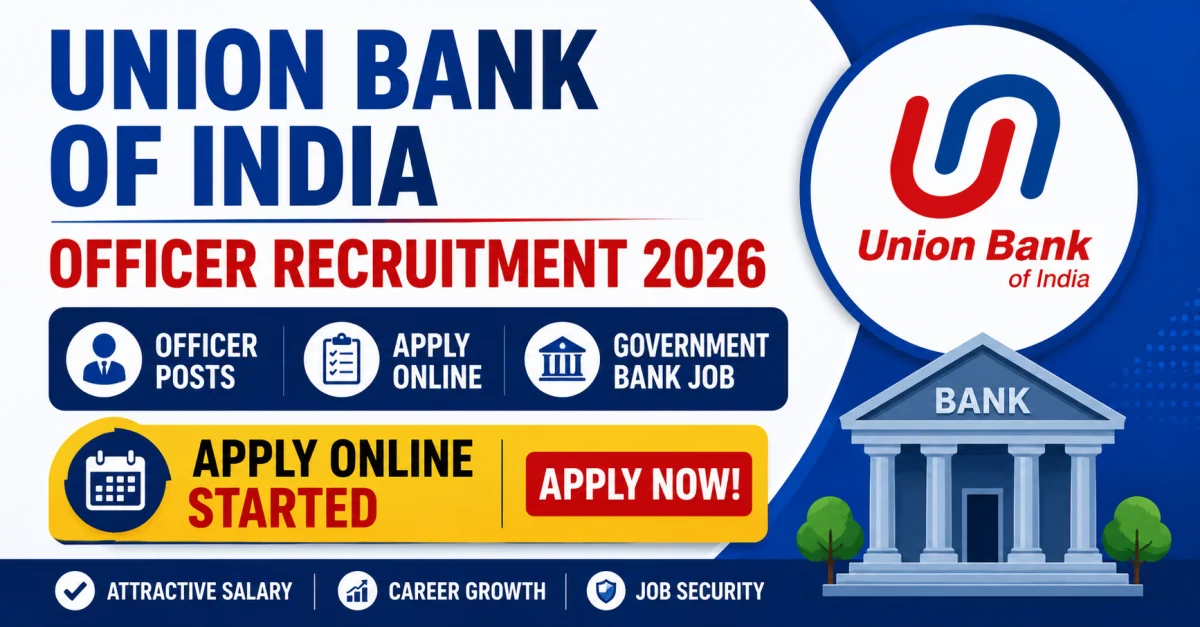 Union Bank of India Officer Recruitment 2026 Apply Online: Notification, Vacancy, Eligibility, Last Date, Selection Process & Salary